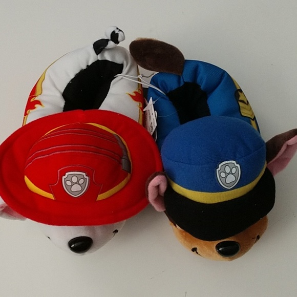 PAW Patrol Chase & Marshall Plush Slippers… - Picture 3 of 8